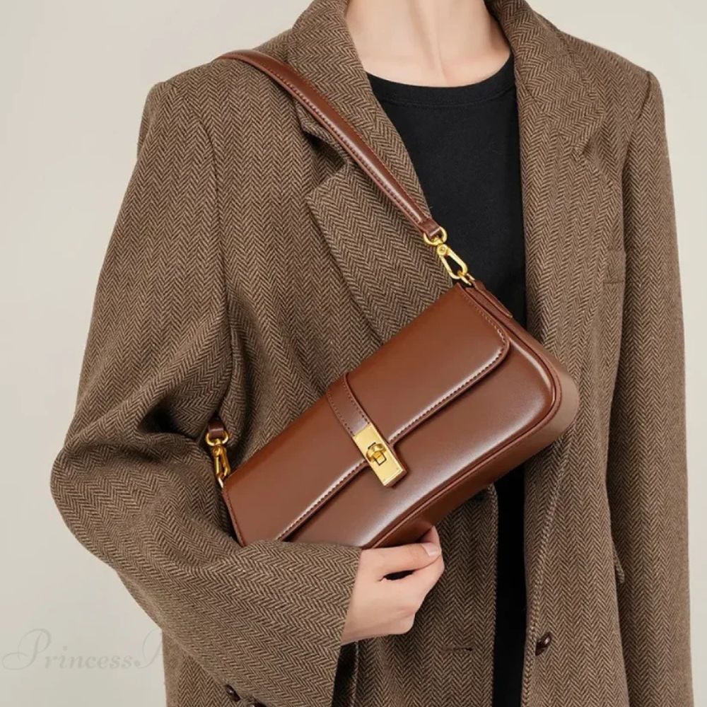 Elegant Brown Shoulder Bag