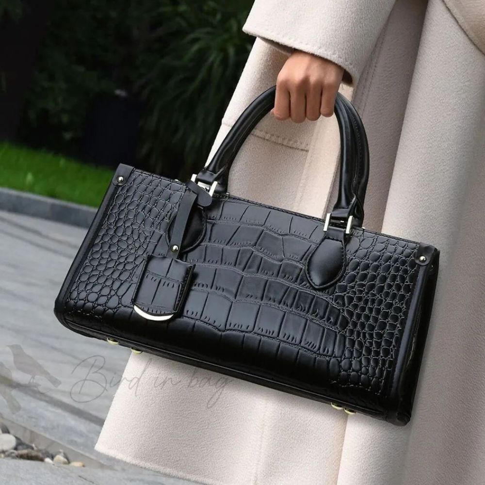 Midnight Croc Baguette Bag