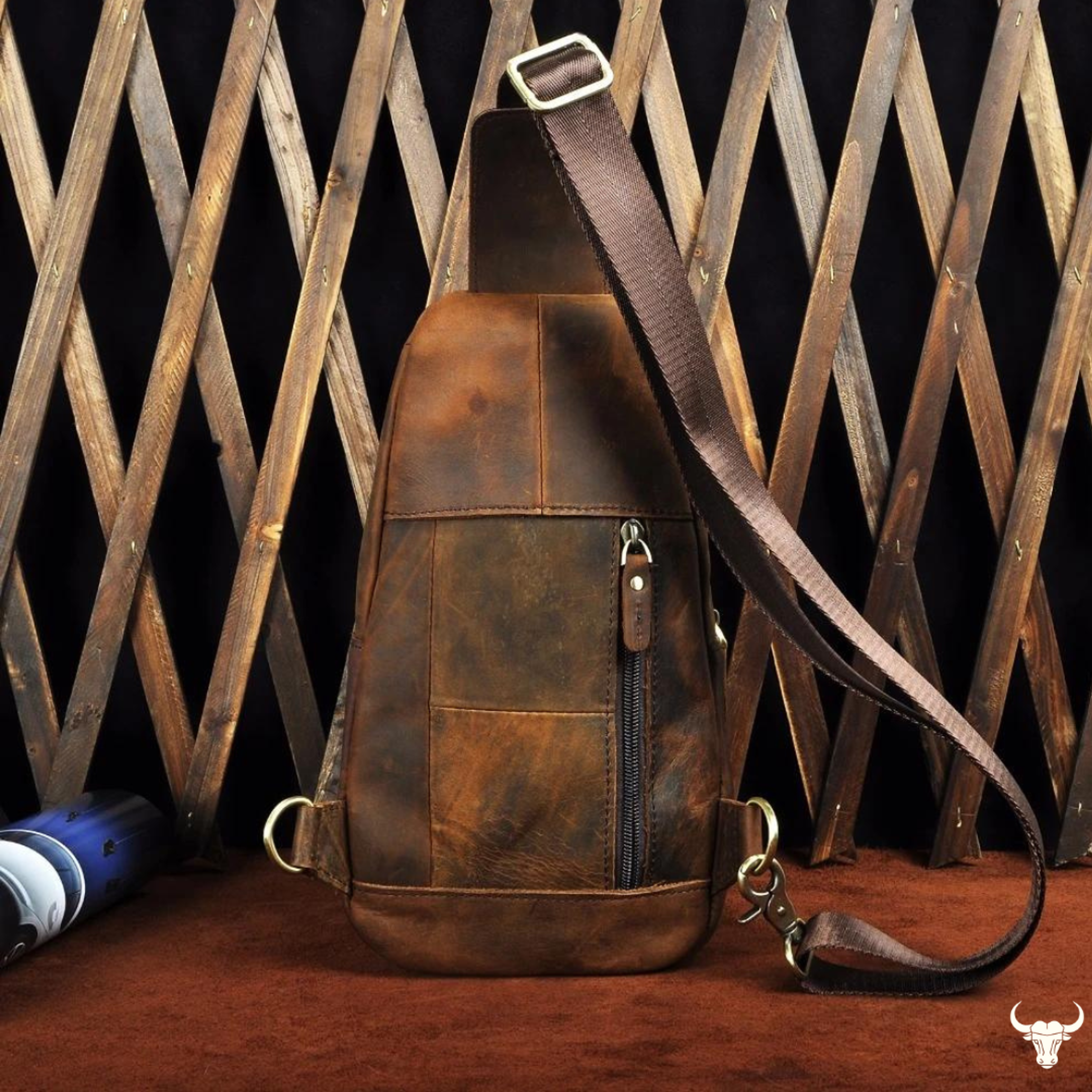 The Soren | Old-World Leather Sling Bag