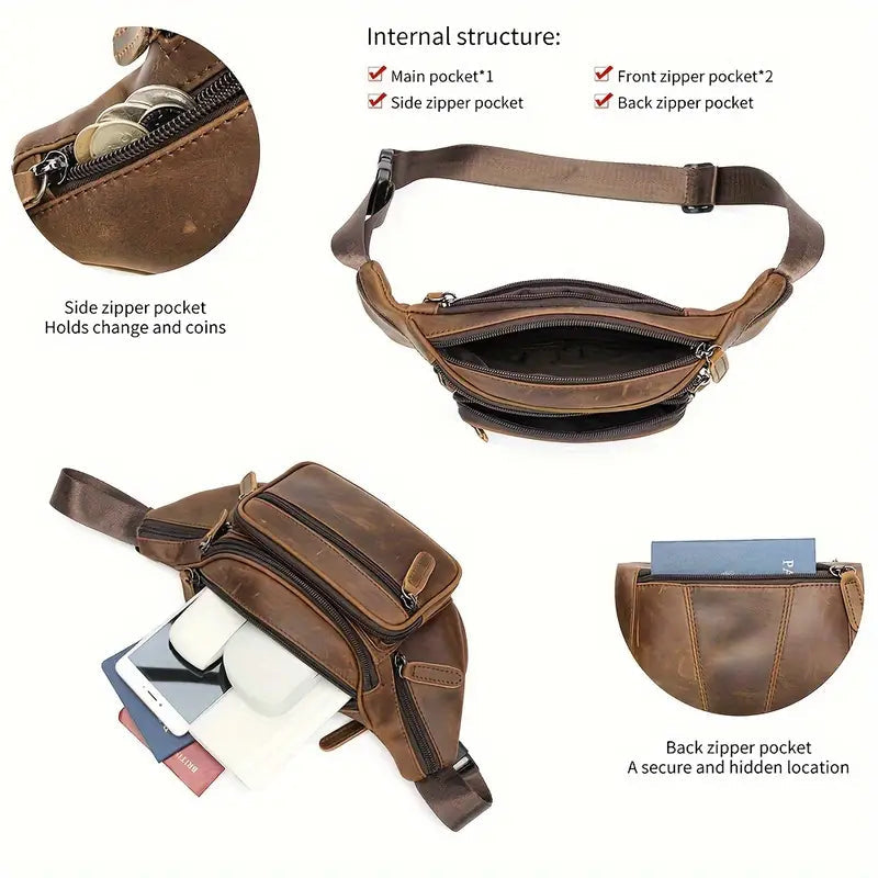 The Liorra | Refined Leather Belt Bag