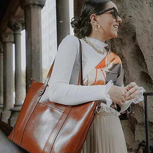 The Arabella | Chestnut Leather Tote Bag