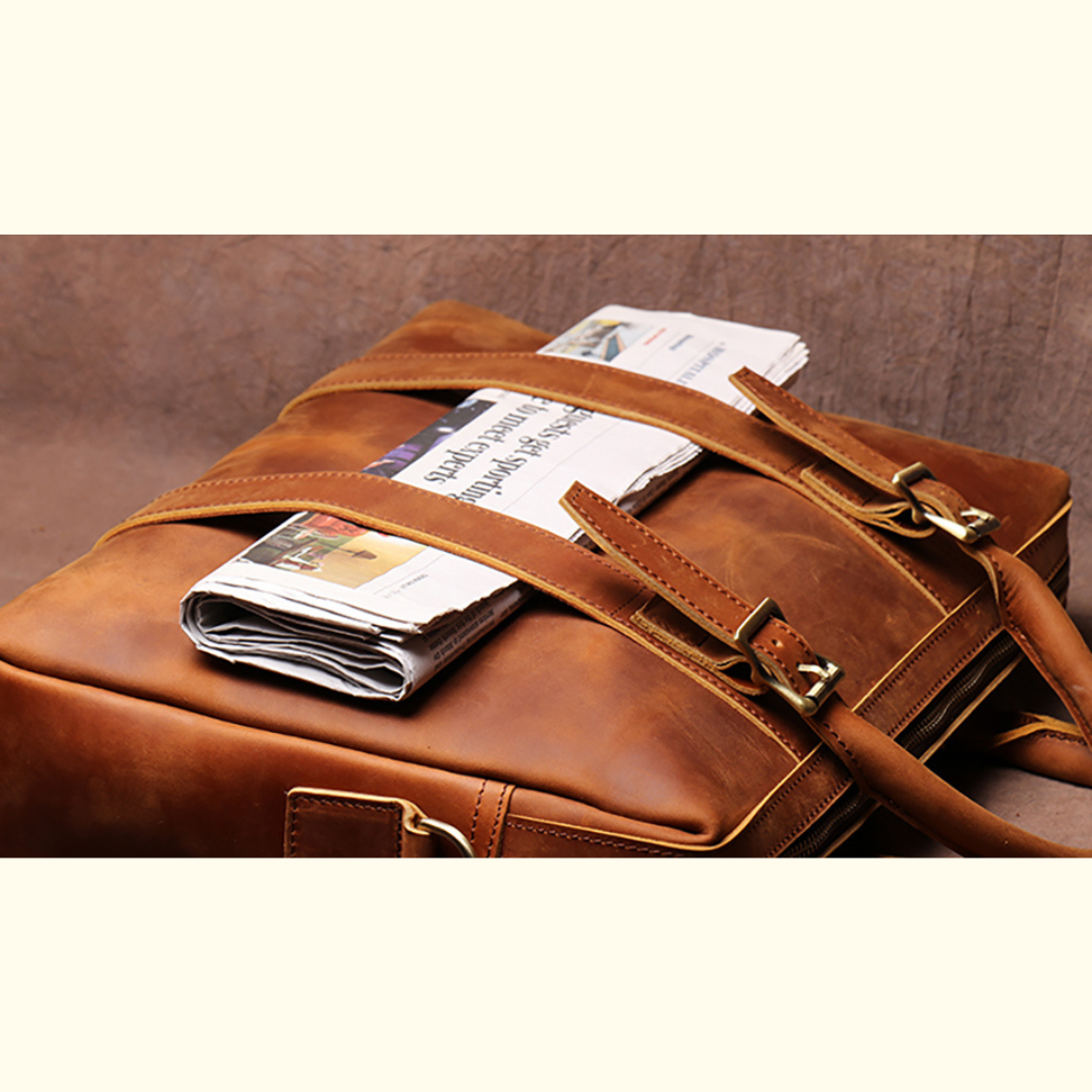 The Seralon | Signature Leather Laptop Bag