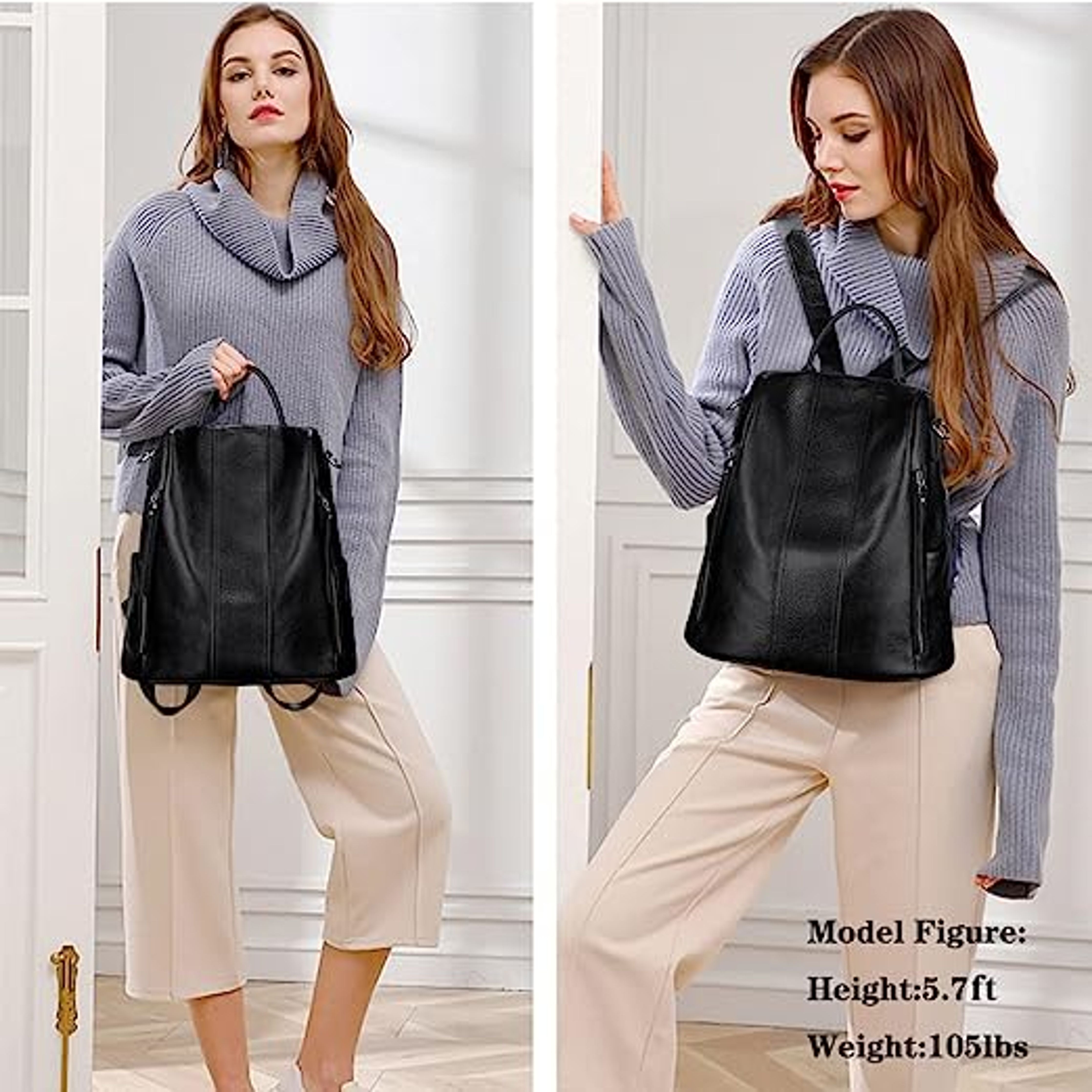 The Novira | Modern Leather Backpack