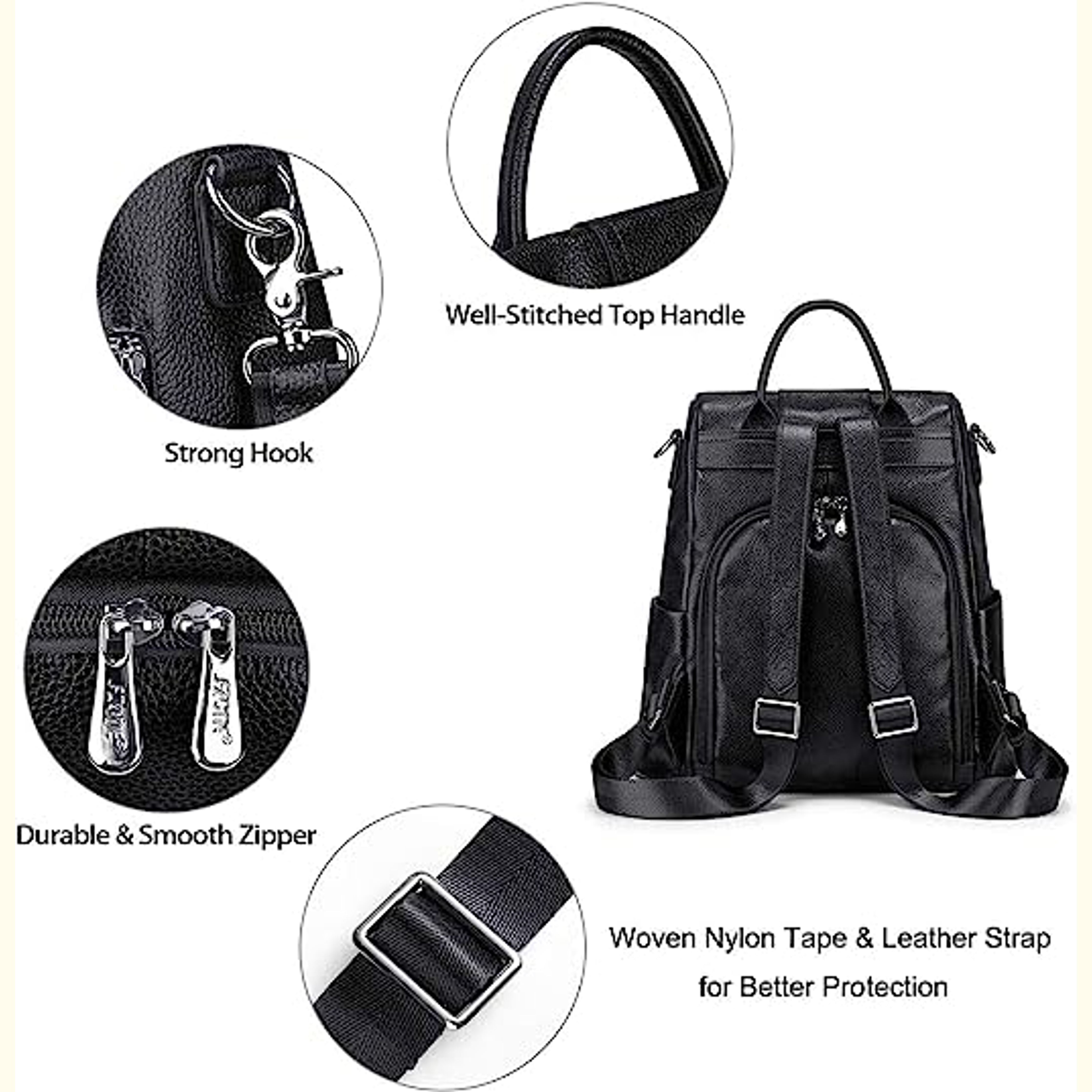 The Novira | Modern Leather Backpack