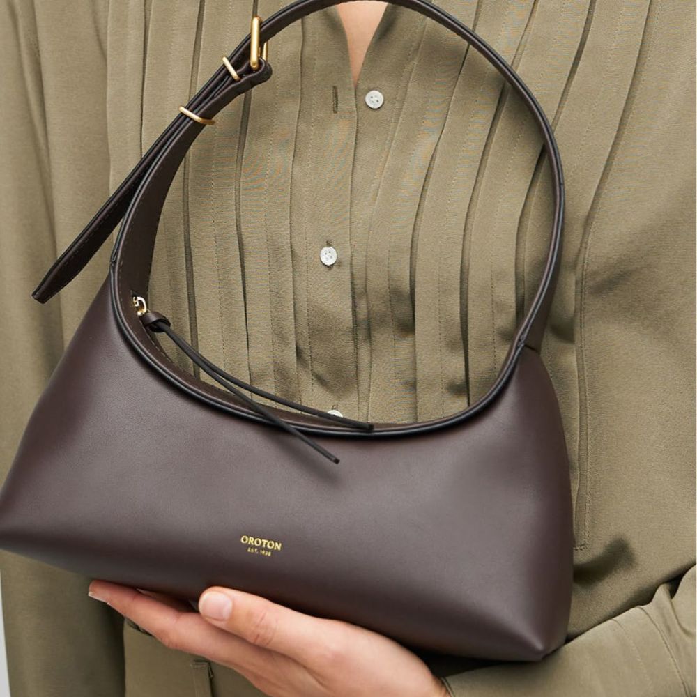 Dark Brown Mini Baguette Bag