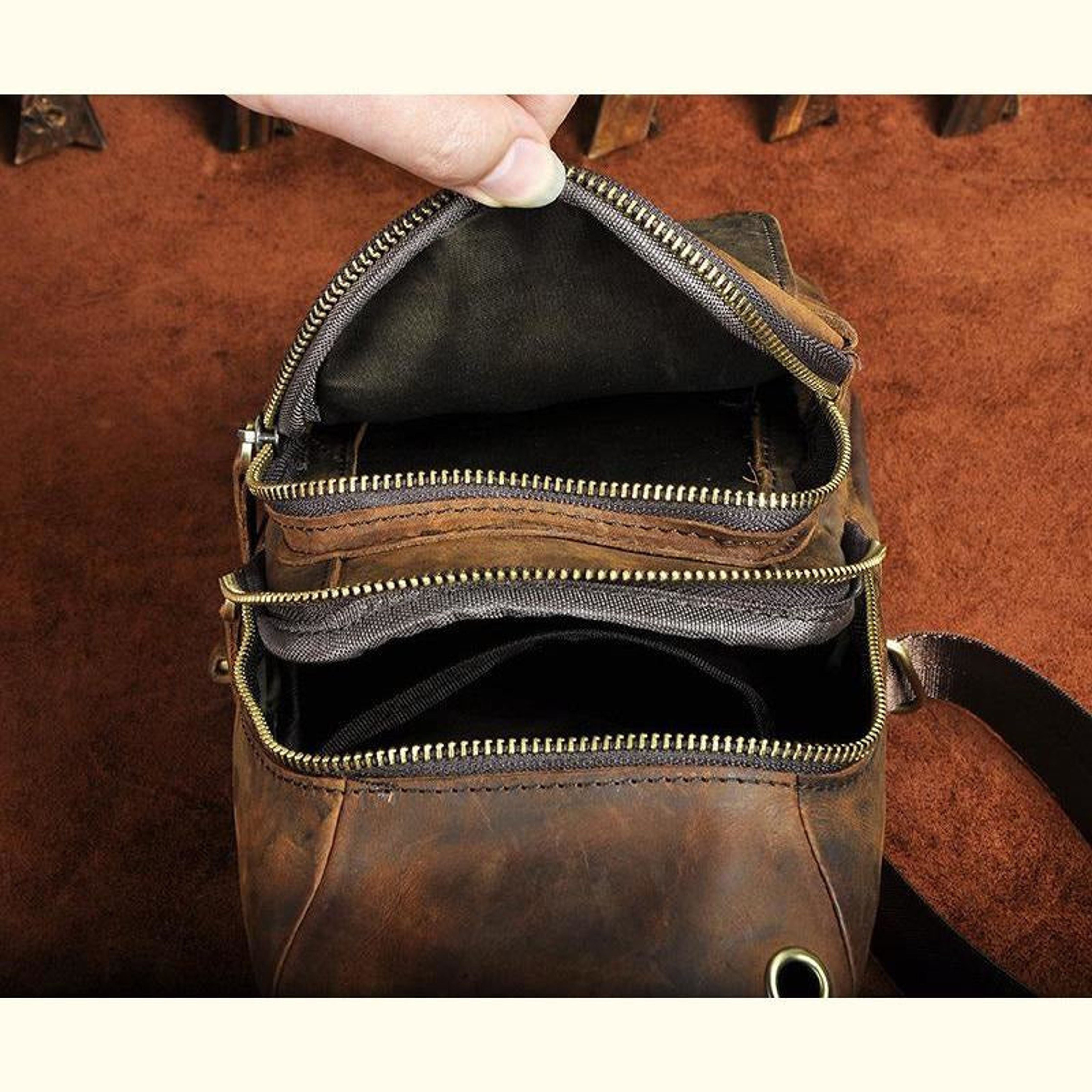 The Soren | Old-World Leather Sling Bag