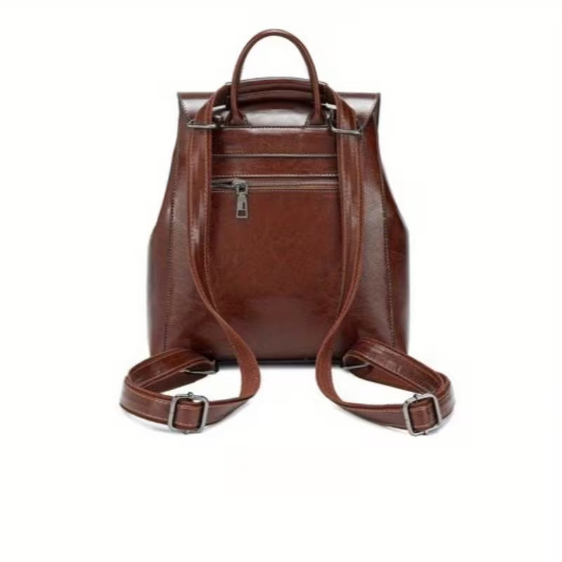 The Duclair | Premium Brown Leather Backpack