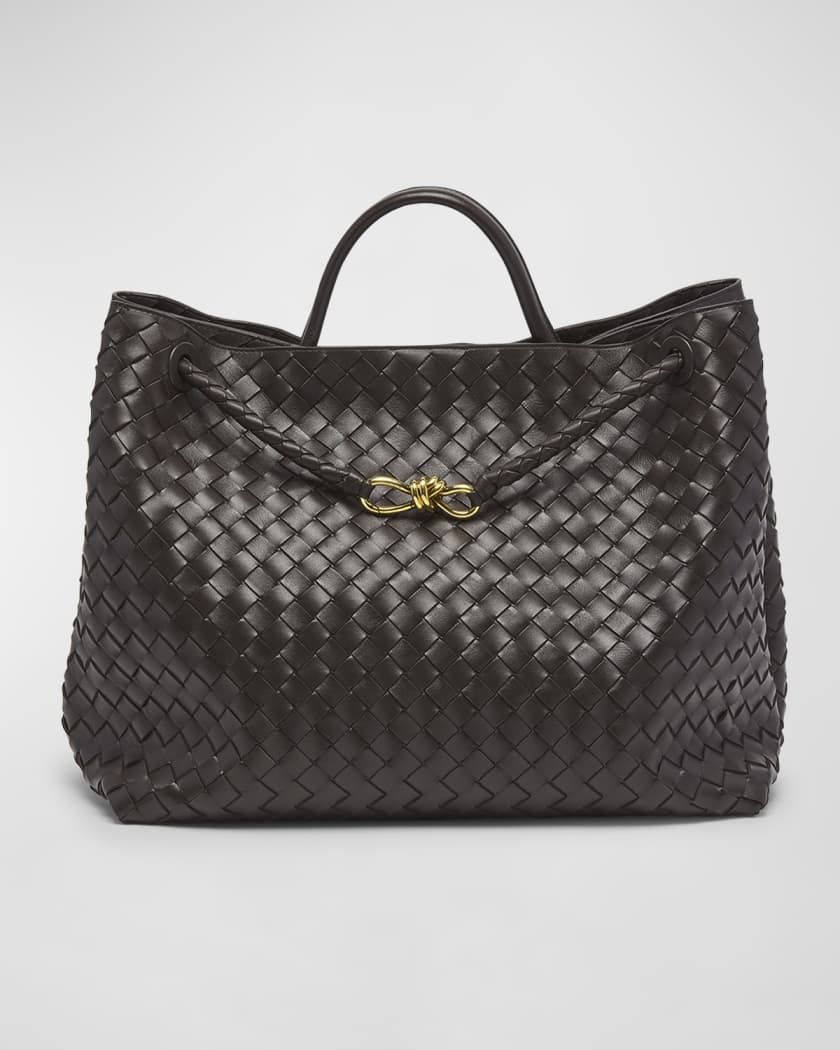 Luxe Weave Leather Tote Bag
