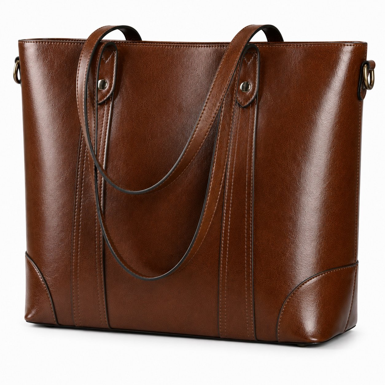 The Arabella | Chestnut Leather Tote Bag