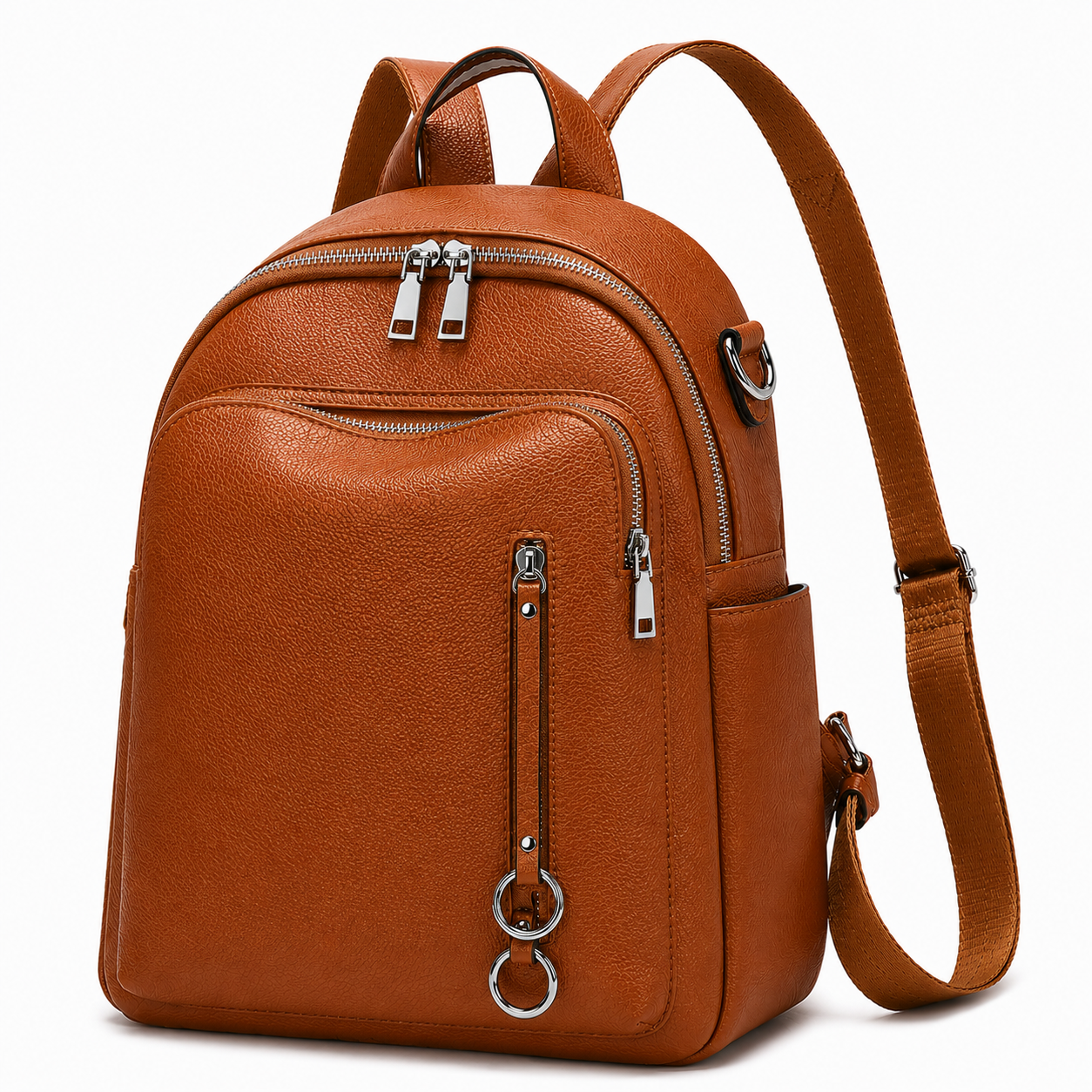 The Valenne | Refined Pebbled Leather Backpack
