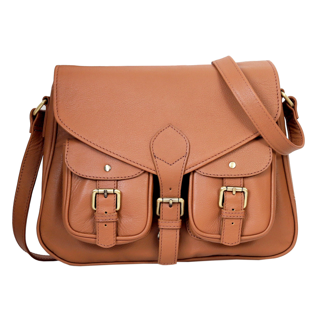 The Camellia | Luxe Leather Crossbody Bag