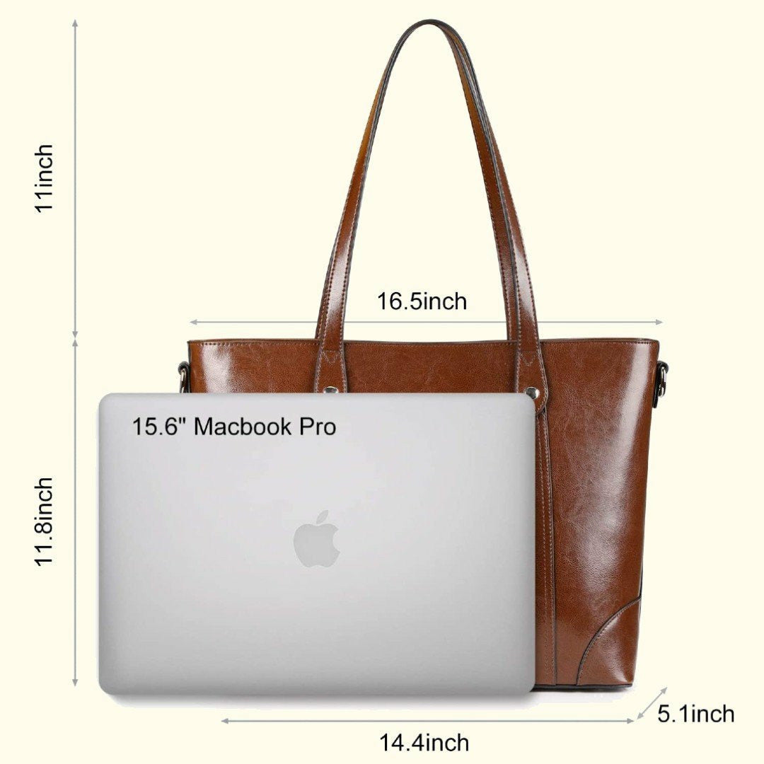 The Arabella | Chestnut Leather Tote Bag