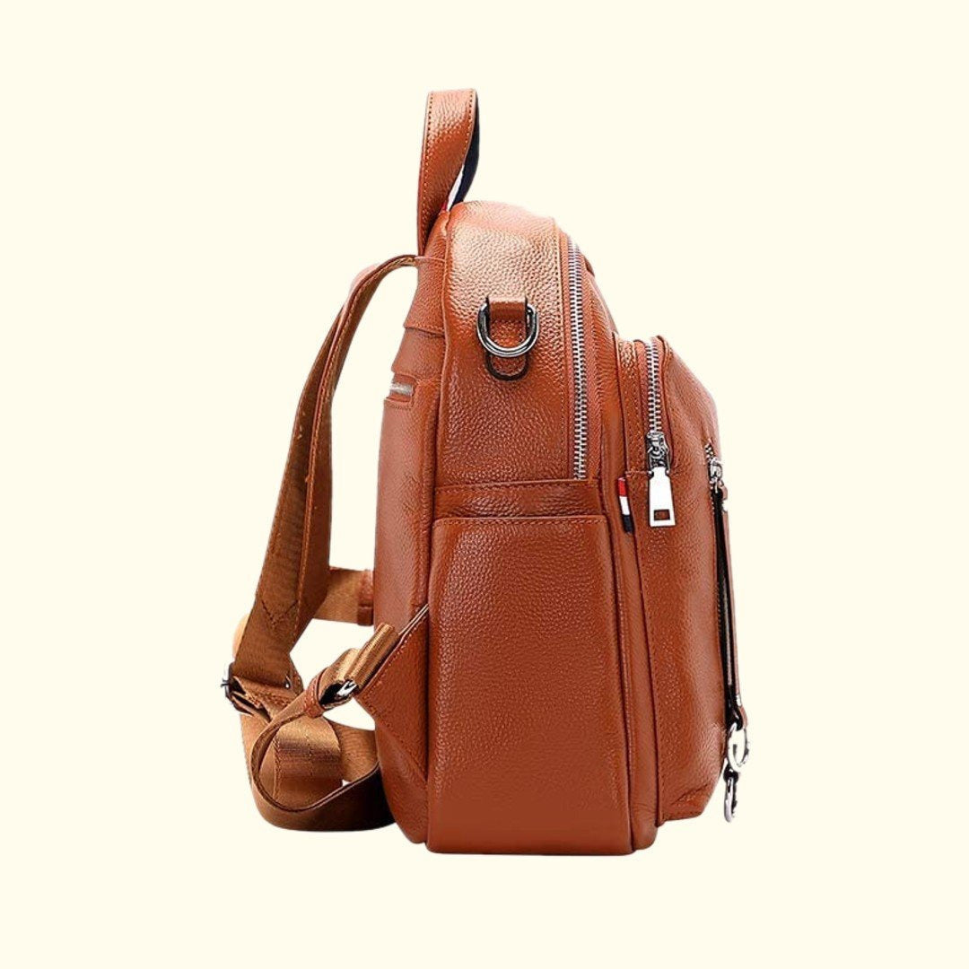 The Valenne | Refined Pebbled Leather Backpack