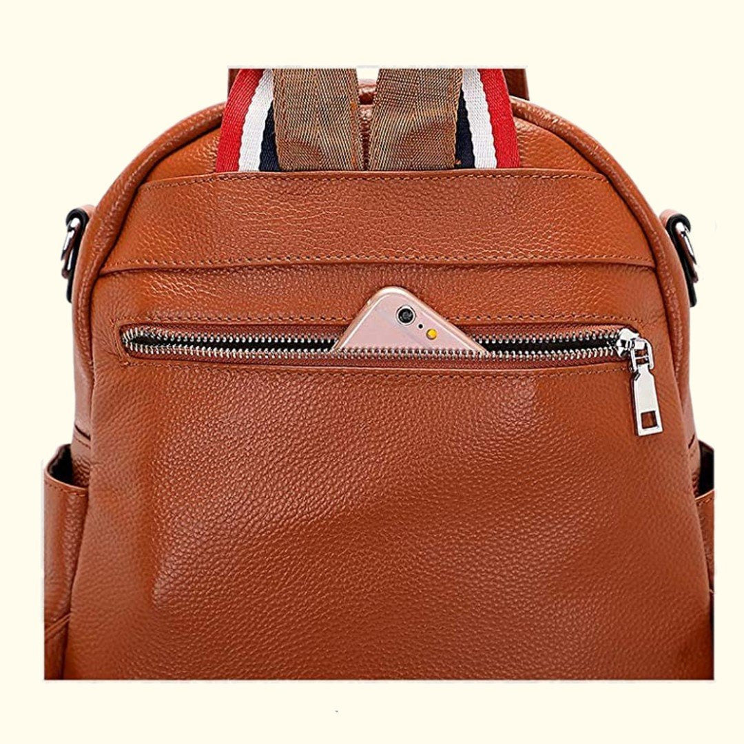 The Valenne | Refined Pebbled Leather Backpack