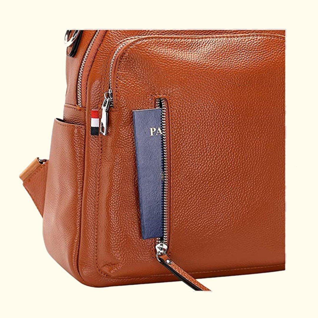 The Valenne | Refined Pebbled Leather Backpack