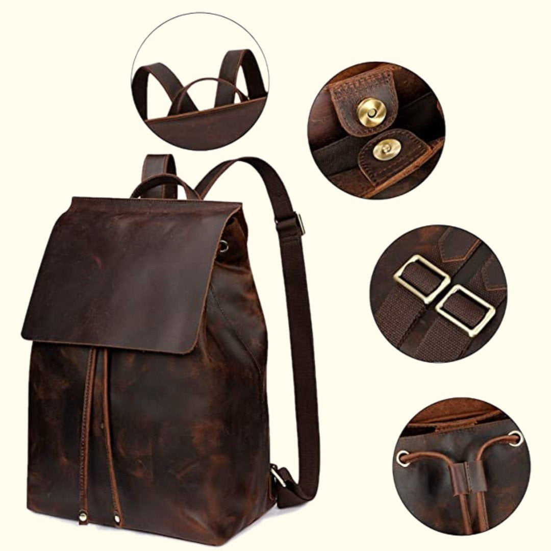 The Valmont | Buffalo Leather Backpack