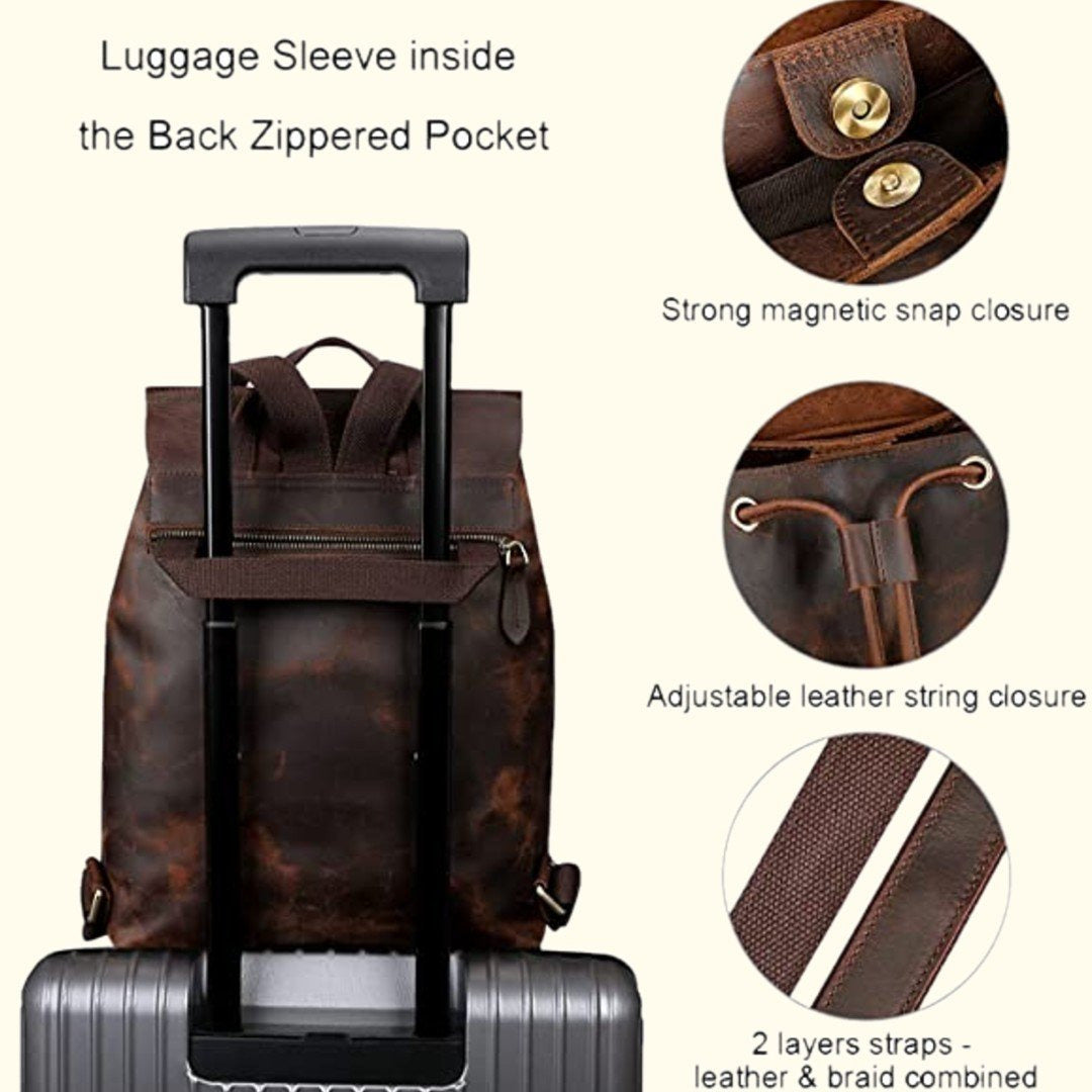 The Valmont | Buffalo Leather Backpack
