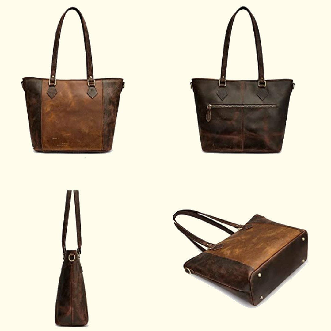 The Vespera | Full-Grain Leather Tote Bag