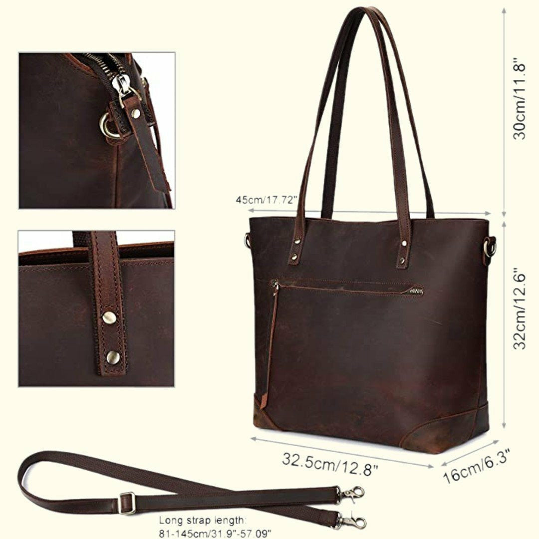 The Vivienne | Women's Leather Tote Bag