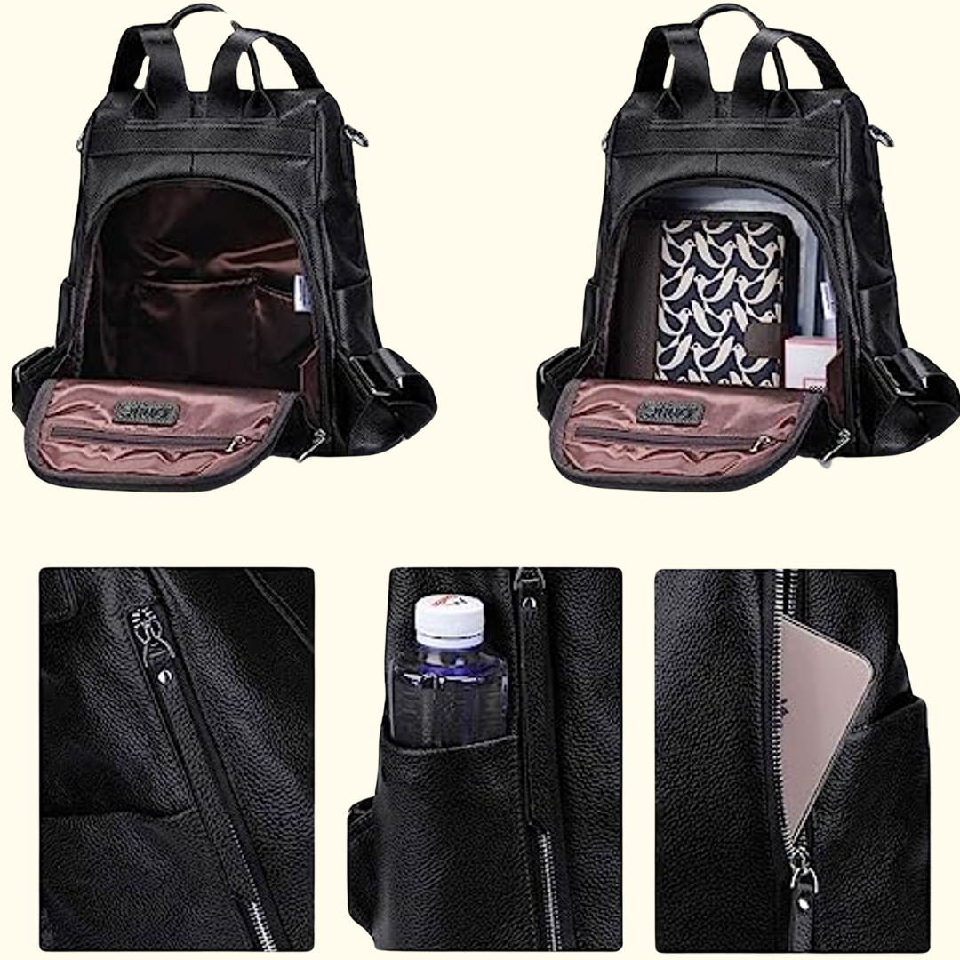 The Novira | Modern Leather Backpack