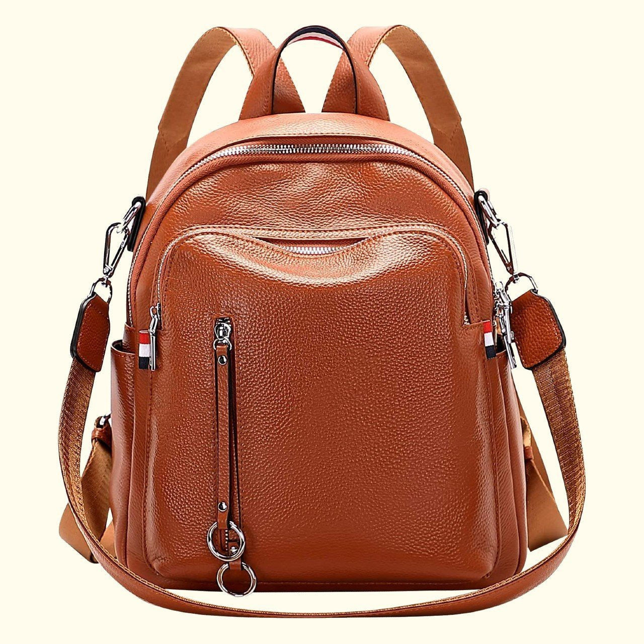 The Valenne | Refined Pebbled Leather Backpack