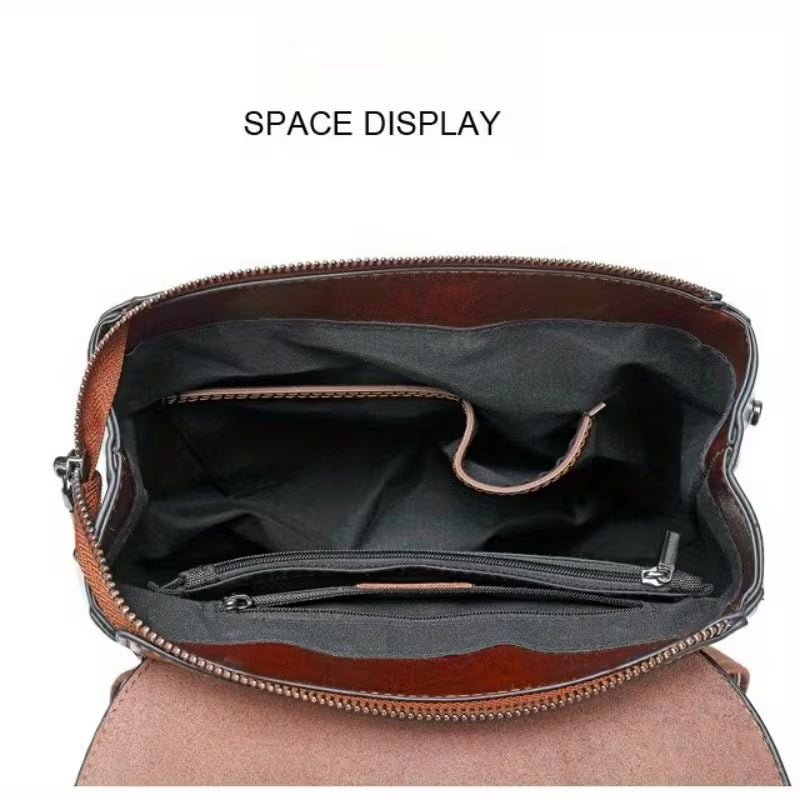 The Duclair | Premium Brown Leather Backpack