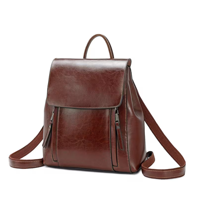 The Duclair | Premium Brown Leather Backpack