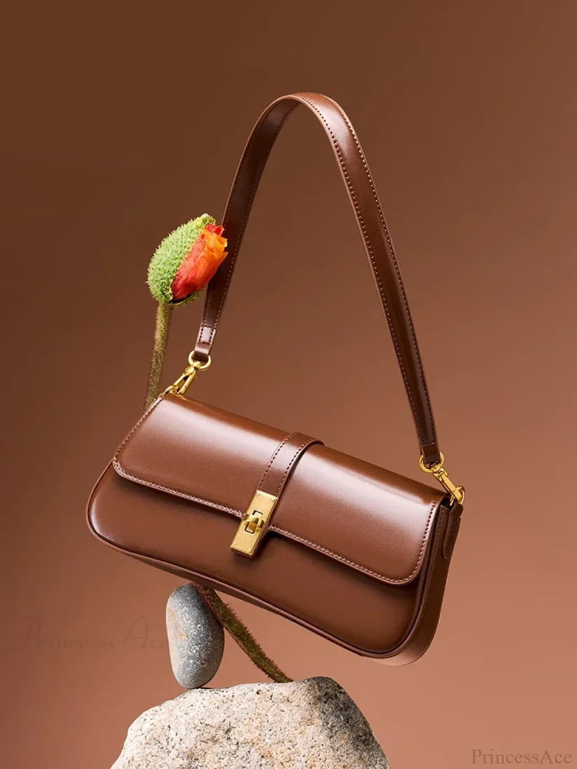 Elegant Brown Shoulder Bag
