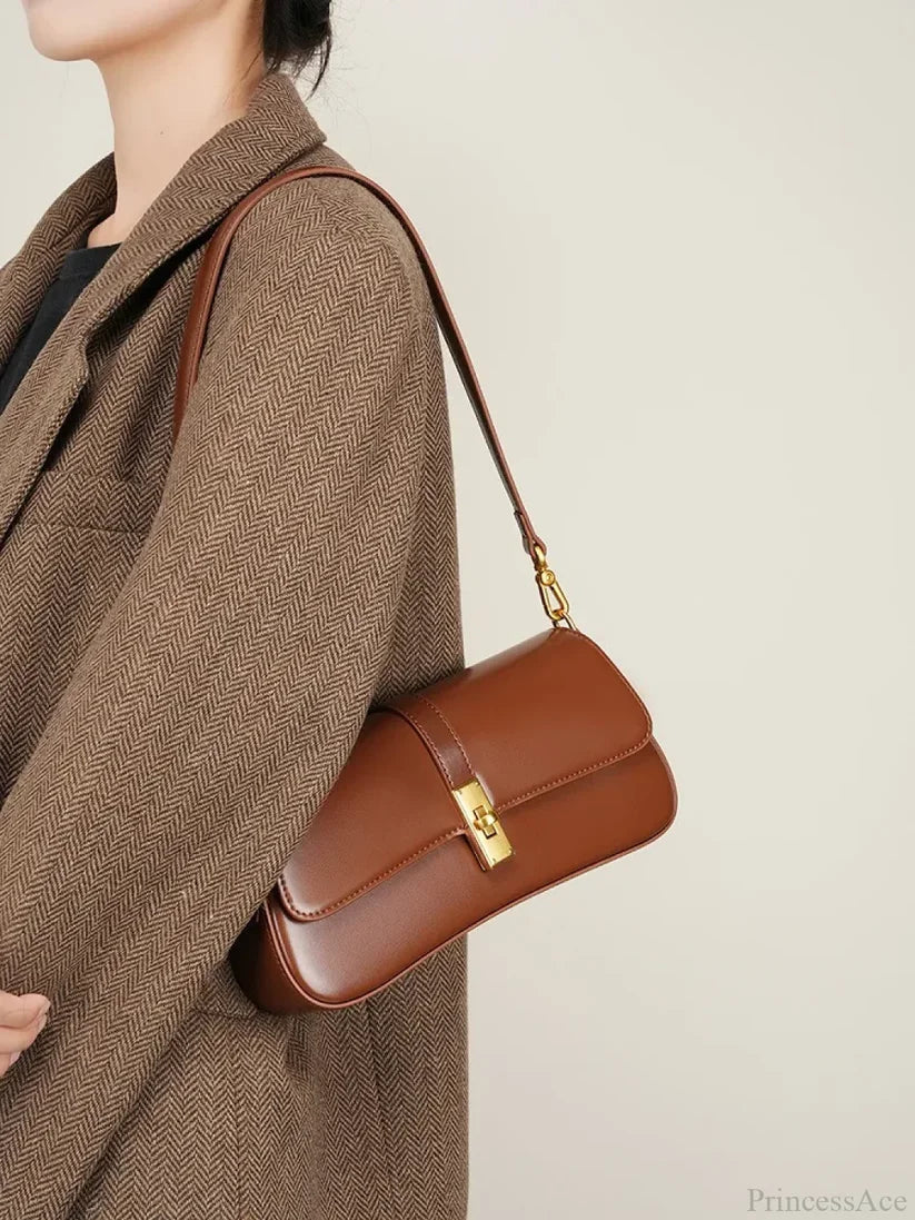 Elegant Brown Shoulder Bag