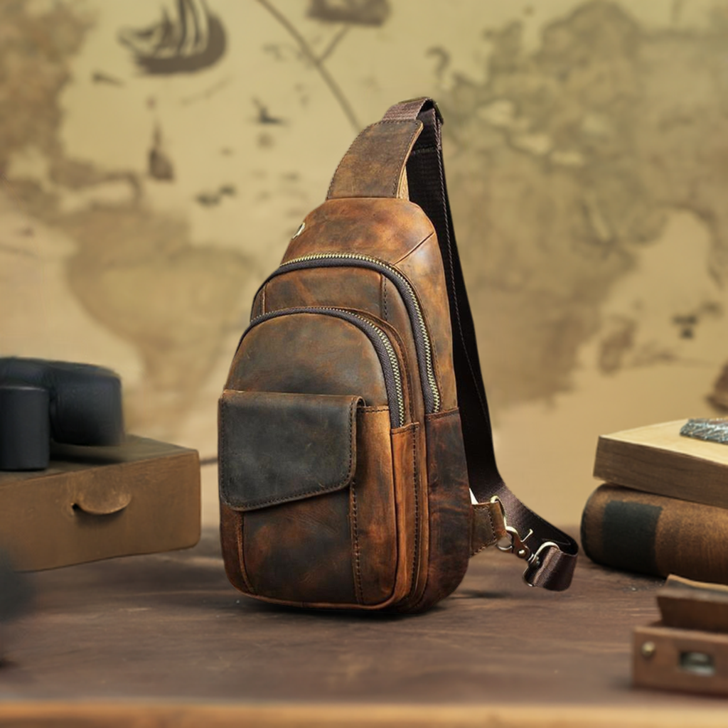 The Soren | Old-World Leather Sling Bag