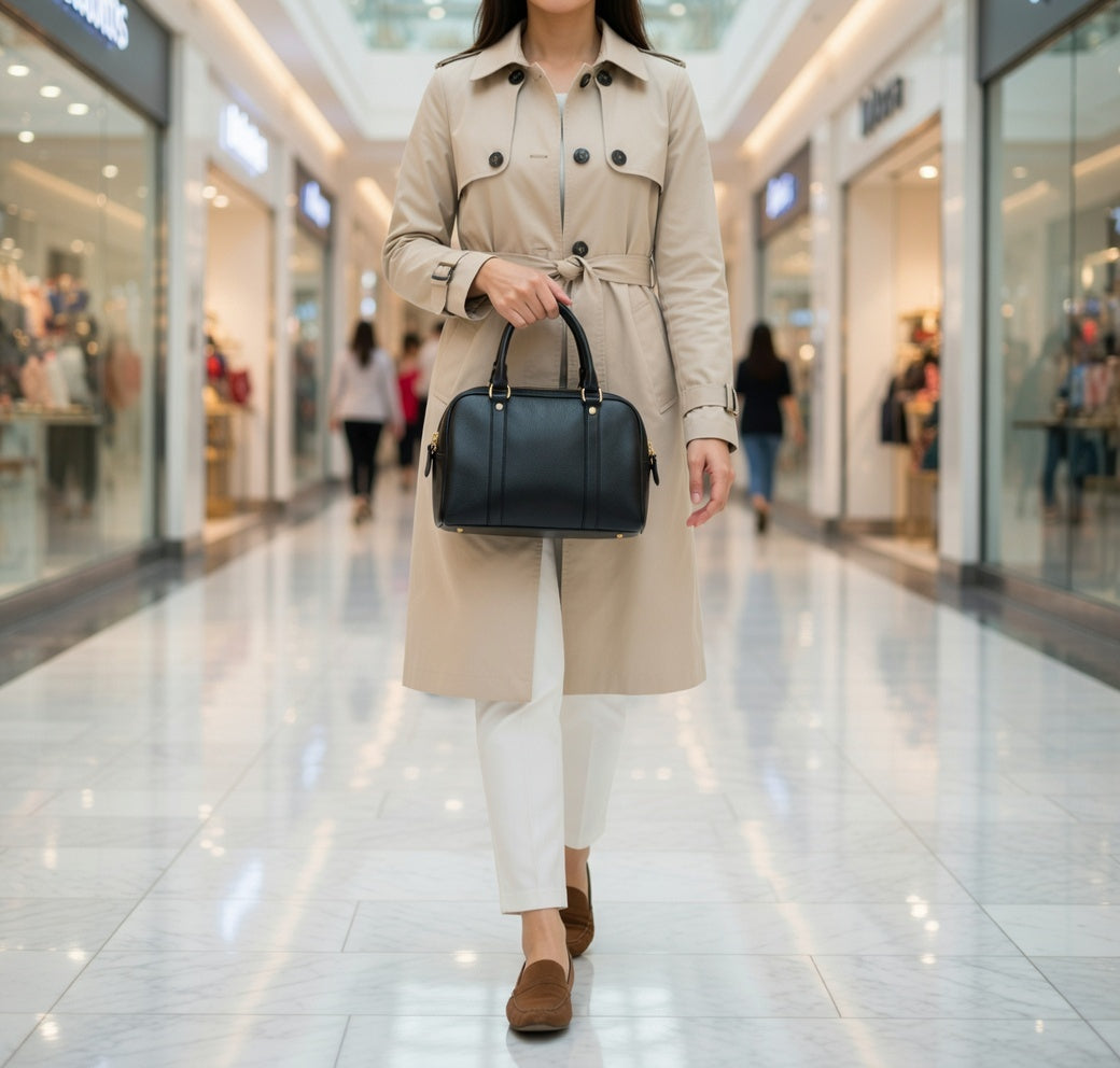 The Harperine | Premium Leather Boston Bag