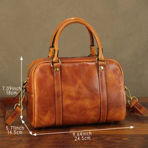 The Harperine | Premium Leather Boston Bag